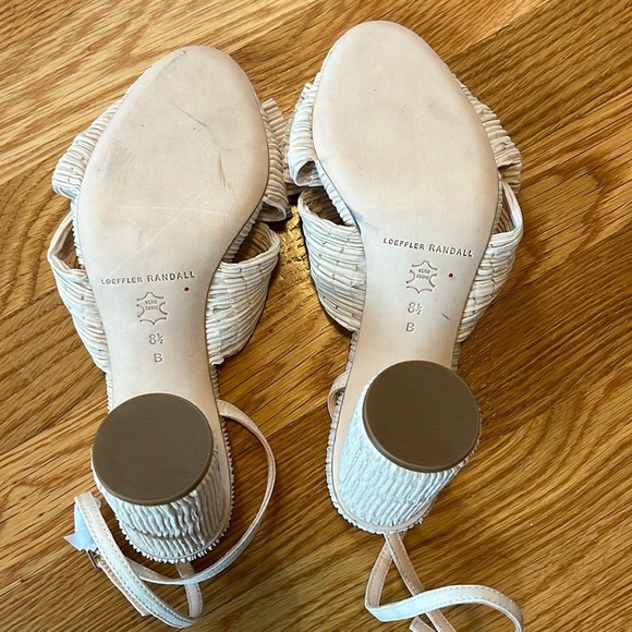 Loeffler Randall Camellia Pleated Knot Heeled Sandal Heel 8.5 NEW - Picture 5 of 12